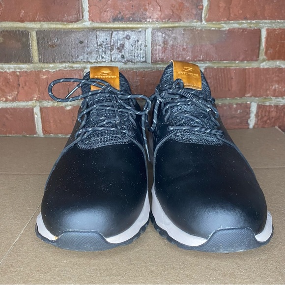 Skechers Relven Hemson Men's Leather Sneakers Size 10.5 - Picture 2 of 11